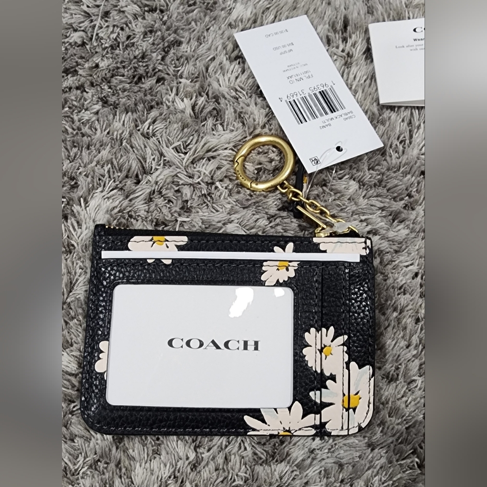 Coach Mini Skinny Id Case With Floral Print - Picture 3 of 7